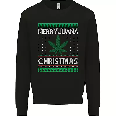 Buy Merry Juana Christmas Funny Weed Cannabis Mens Sweatshirt Jumper • 22.99£