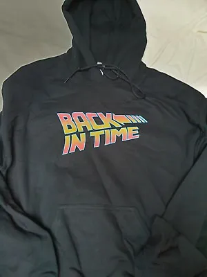 Buy Back In Time Back To The Future Marty Mcfly 2015 1985 80s Hooded Top Retro • 16.99£