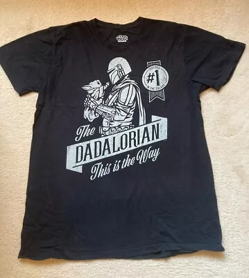 Buy Men’s “Dadalorian” Mandalorian Large T-shirt Star Wars Black Father’s Day Gift • 2.50£