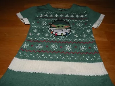 Buy Star Wars Girl's Christmas Sweater Dress Size 6 Small • 3.93£