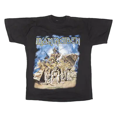 Buy IRON MAIDEN Somewhere Back In Time Mens Band T-Shirt Black M • 16.99£