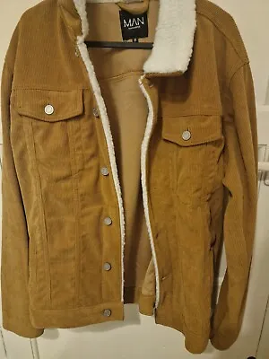 Buy Men's Denim Jacket - Brown - BooHoo Man - Medium - 🌻 🌻 🌻 • 7.34£