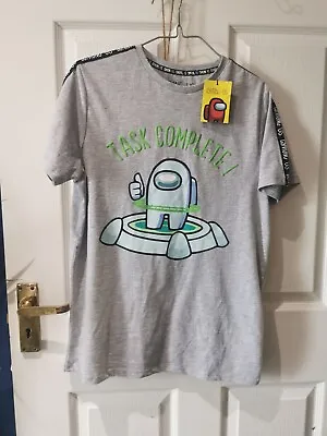 Buy Among Us Task Complete T Shirt Age 12-13 Years New • 10£