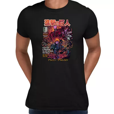 Buy Attack On Titan Anime T-shirt Fight For A Freedom Japan Movie Adult Kids Tees • 12.99£