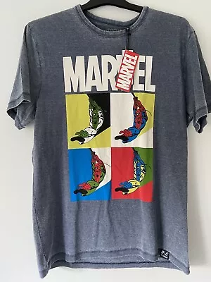 Buy Marvel Spider-Man Pop Art Blue Unisex T-Shirt • 7£