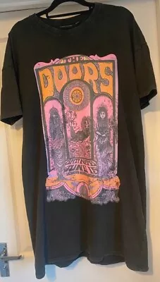 Buy The Doors T Shirt Dress Psychedelic Rock Band Merch Tee Size S Oversized 10-12 • 16.30£