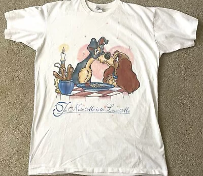 Buy Vintage Disney 90s T Shirt Single Stitch Lady And The Tramp -read Description • 94.71£