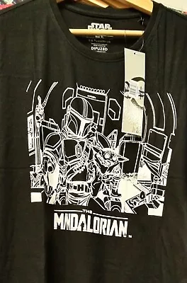 Buy Disney Star Wars The Mandalorian & Grogu Diffuzed Cotton T-Shirt BNWT • 8.99£
