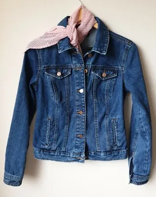 Buy Girls/ Women's Denim Jacket Size 8 Worn Once • 6.50£