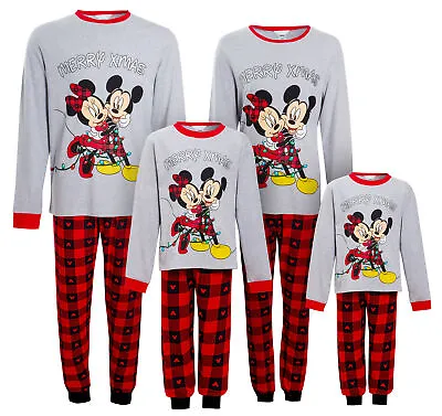 Buy Mickey & Minnie Matching Family Christmas Pyjamas Disney Adults Kids Xmas Pjs • 21.95£