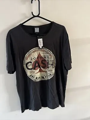 Buy Amplified Johnny Cash The Man In Black Music Band T-shirt 2XL BNWT  • 5.50£