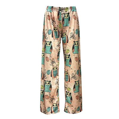 Buy Women's Cute Owl Tweety Cartoonish Comic Funky Pattern Pyjama Pant Animal Lover • 18.99£