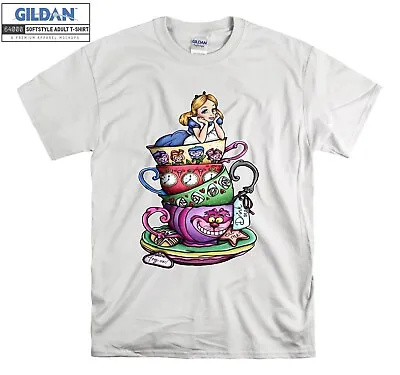 Buy Alice In Wonderland T-shirt Cartoon Movie T Shirt Men Women Unisex Tshirt 2485 • 20.95£
