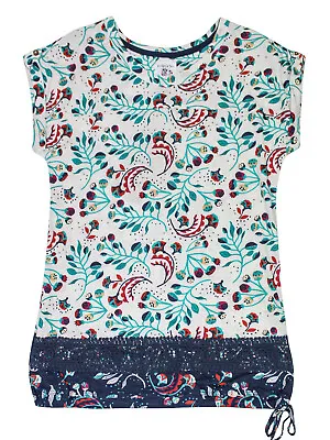 Buy Mantaray Poppy Seed Floral Lace Hem T-Shirt Sizes 8 10 12 14 16 18 20 RRP £25 • 12.99£