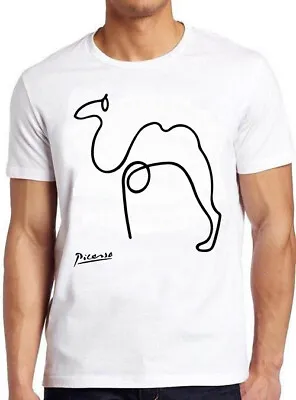 Buy Picasso Camel One Line Drawing Art Meme Cult Movie Cool Gift Tee T Shirt M760 • 6.35£
