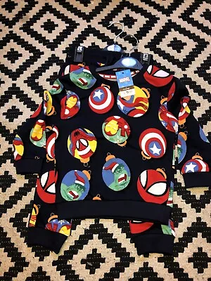 Buy George Boys 2-3 Years Marvel Christmas Jumper And Trousers Set BNWT • 5£