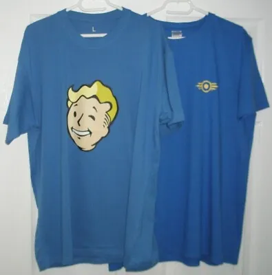 Buy Fallout Vault Tec Large Blue T-Shirts Both 40 Inch Chest • 39.89£