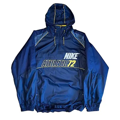 Buy Nike Athletic 72 Windbreaker Grey Label Pullover Jacket Coat UK Size XL • 20£