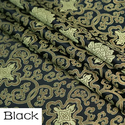 Buy Floral Jacquard Damask Fabric Chinese Brocade Qipao Apparel Cloth By Metre • 18.28£