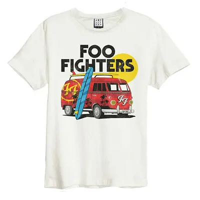 Buy Foo Fighters VW Camper Van Amplified White XL Unisex T Shirt New • 22.99£