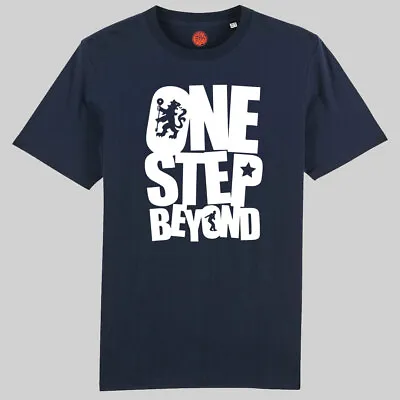 Buy One Step Beyond Madness Navy Organic Cotton T-shirt For Fans Of Chelsea Gift • 22.99£