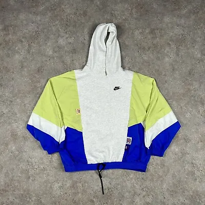 Buy Nike Hoodie Womens Medium Icon Clash Colorblock Pullover Sweatshirt Pinwheel • 39.99£