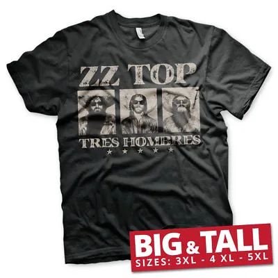 Buy Officially Licensed ZZ-Top - Tres Hombres BIG & TALL 3XL, 4XL, 5XL Men's T-Shirt • 20.89£