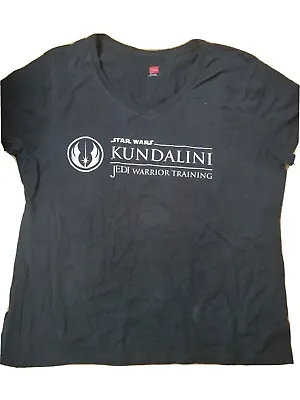 Buy BN Star Wars Kundalini Jedi Warrior Training T Shirt Womens Black XL • 6.95£