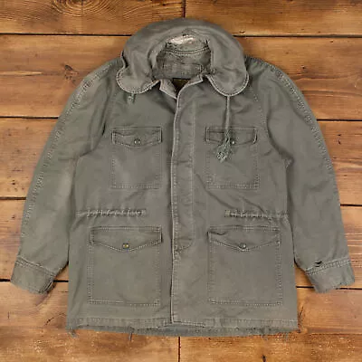 Buy Vintage Southern Athletic Co Military Jacket M 50s USAF Field Hooded Green • 124.99£