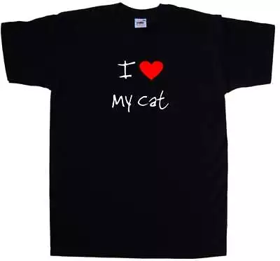 Buy I Love Heart My Cat T-Shirt • 9.49£