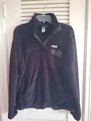Buy Patagonia Re-Tool Black Snap-T Pullover Fleece Jacket, Women's Size Large • 11.81£