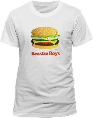 Buy Beastie Boys Burger Official Men's White T-Shirt • 16.95£