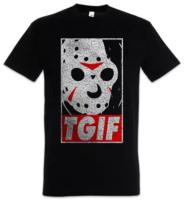 Buy 13th Friday T-Shirt The Jason Blood Halloween 13th Fun Thank God It's • 21.54£