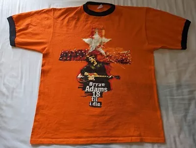 Buy Bryan Adams Vintage Band Tour T Shirt 18 Til I Die 90s • 24.99£