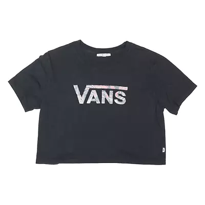Buy VANS Cropped Womens T-Shirt Black S • 9.99£