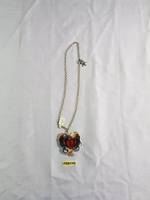 Buy 20  Chain Punky Pins Heart Rockabilly Tattoo Necklace Costume Jewellery  FEB142 • 5.49£