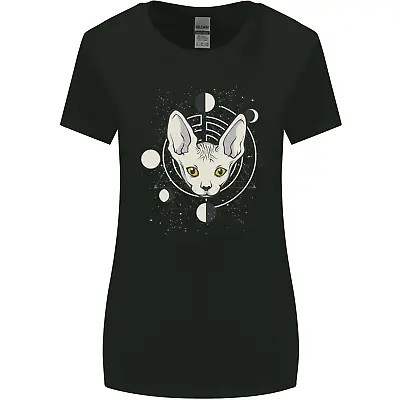 Buy Celestial Cat Moon Phases Womens Wider Cut T-Shirt • 9.99£