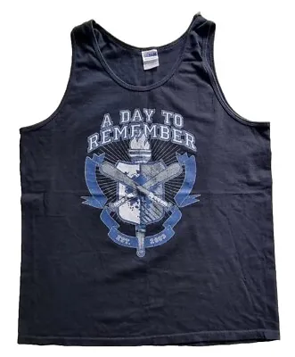 Buy A Day To Remember SInglet Vest T Shirt L Gildan 2003 Rock Hard Core Punk • 25.28£