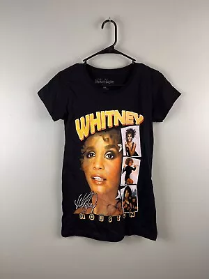 Buy Whitney Houston 2021 Black T-Shirt Top Size Medium Womens Cotton Singer 90s • 9.44£