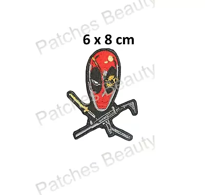 Buy Deadpool Mercenary Jolly Roger Embroidered Sew Iron On Patch Jacket Jeans N-1199 • 2.05£