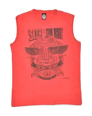 Buy SCORPION BAY Mens Graphic Vest Top Medium Red Cotton GW08 • 8.73£