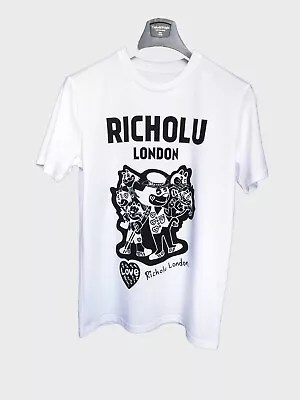 Buy Richolu London T-shirt With Cartoon Graphics And Logo Large Unisex 100% Cotton  • 0.01£