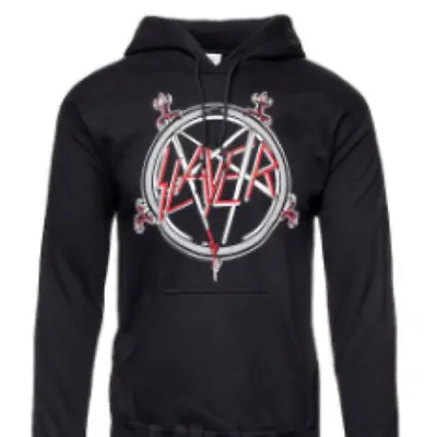 Buy Slayer Licenced Merch Unisex Hoodie Size Small Black With Logo Motif New  • 17.89£