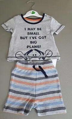 Buy NEW 0-3 Months Disney Tigger T- Shirt & Short Set 100% Cotton  New With Tag • 3.99£