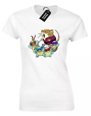 Buy Teenage Mutant Ninja Spoof Ladies T Shirt Funny Turtles • 7.99£
