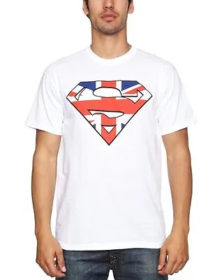 Buy SUPERMAN- UNION JACK LOGO Official T Shirt Mens Licensed Merch New • 14.95£