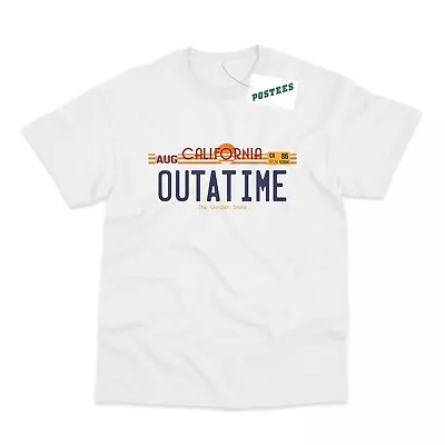 Buy Outa Time Licence Plate Inspired By Back To The Future T-Shirt • 9.95£
