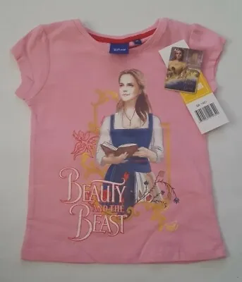 Buy Disney Girl's Short Sleeve Round Neck Beauty And The Beast T.Shirt Age 3 Years  • 8.99£