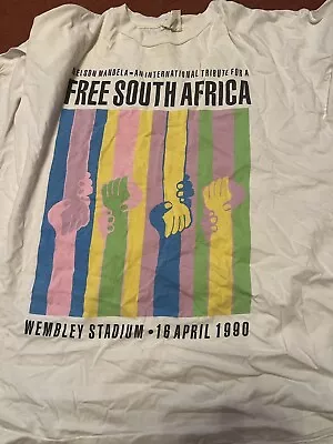 Buy Rare Nelson Mandela Free South Africa Concert 1990 Large - Lou Reed Was Brill • 50£