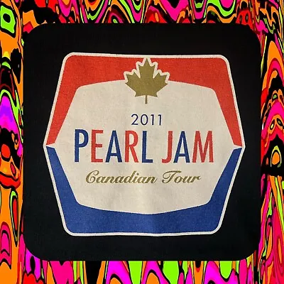 Buy UNWORN VINTAGE PEARL JAM CONCERT T-SHIRT 2011 Canadian Tour M Deadstock Nos Rare • 79.99£